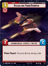 Disabling Fang Fighter (Hyperspace) (425), Spark of Rebellion — Star Wars card price