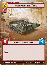Occupier Siege Tank (Hyperspace) (428) — card price