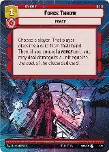 Force Throw (Hyperspace) (430) — card price