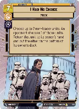 I Had No Choice (Hyperspace) (450) — card price