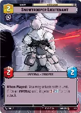 Snowtrooper Lieutenant (Hyperspace) (488), Spark of Rebellion — Star Wars card price