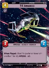 TIE Advanced (Hyperspace) (492) — card price