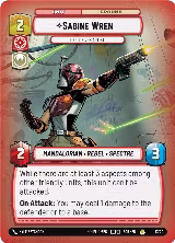 Sabine Wren - Explosives Artist (17/20) — card price