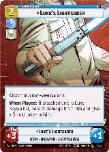 Luke's Lightsaber (Hyperspace) (08/20) — card price
