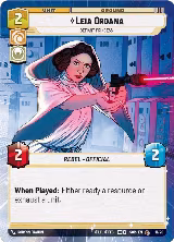 Leia Organa - Defiant Princess (Hyperspace) (11/20) — card price
