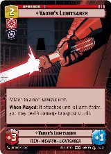 Vader's Lightsaber (Hyperspace) (04/20) — card price