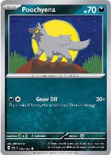 Poochyena (105/162), Temporal Forces — Pokémon card price