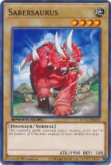 Sabersaurus (SGX4-ENC03), Speed Duel GX: Midterm Destruction — Yu-Gi-Oh! card price