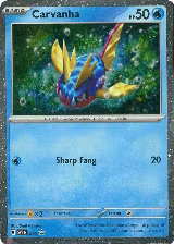 Carvanha - 093 (093), Scarlet & Violet Promo Cards — Pokémon card price