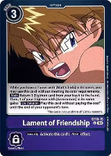 Lament of Friendship (Demo Deck Exclusive) (ST16-15 U) — card price