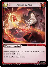 Reduce to Ash (096), Mercurial Heart — Grand Archive card price