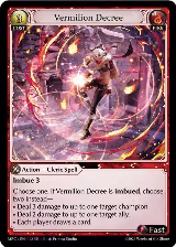 Vermilion Decree (102), Mercurial Heart — Grand Archive card price
