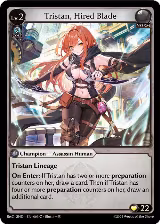 Tristan, Hired Blade (003) — card price