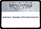 Code Card - Gyarados ex Premium Collection, Miscellaneous Cards & Products — Pokémon card price