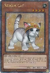 Rescue Cat (Alternate Art) (Quarter Century Secret Rare) (RA02-EN001), 25th Anniversary Rarity Collection II — Yu-Gi-Oh! card price