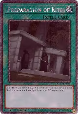 Preparation of Rites (Platinum Secret Rare) (RA02-EN056), 25th Anniversary Rarity Collection II — Yu-Gi-Oh! card price