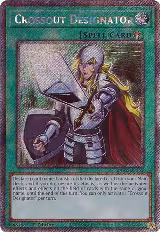 Crossout Designator (Platinum Secret Rare) (RA02-EN063), 25th Anniversary Rarity Collection II — Yu-Gi-Oh! card price