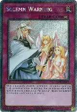 Solemn Warning (Platinum Secret Rare) (RA02-EN078), 25th Anniversary Rarity Collection II — Yu-Gi-Oh! card price
