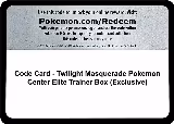 Code Card - Twilight Masquerade Pokemon Center Elite Trainer Box (Exclusive) — card price