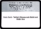 Code Card - Twilight Masquerade Build and Battle Box — card price