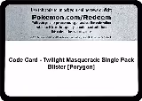 Code Card - Twilight Masquerade Single Pack Blister [Porygon] — card price