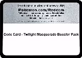 Code Card - Twilight Masquerade Booster Pack — card price