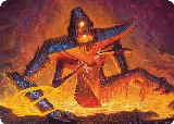 Molten Gatekeeper Art Card (Gold-Stamped Signature) (5) — card price