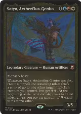 Satya, Aetherflux Genius (Display Commander) - Thick Stock (146) — card price