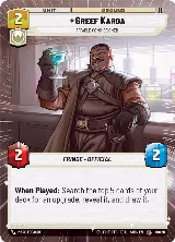 Greef Karga - Affable Commissioner (Hyperspace) (08/20) — card price