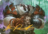 Hugs, Grisly Guardian Art Card (Gold-Stamped Signature) (27) — card price