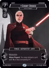 Count Dooku - Darth Tyranus (001/006) — card price