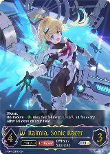 Ralmia, Sonic Racer (Evolved) (U) (BP06-U02EN), Paragons of the Colosseum — Shadowverse card price