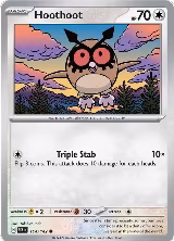 Hoothoot (114/142), Stellar Crown — Pokémon card price