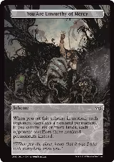 You Are Unworthy of Mercy (Full Art) (359) — card price