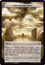 When Will You Learn? (Full Art) (358) — card price