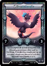 Dracodoodle (Serialized) (/99), Frostfall [First Edition] — Elestrals card price