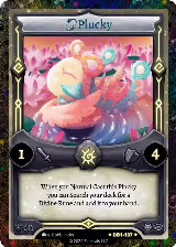 Plucky (Alternative Art) (DB1-107), Daybreak [First Edition] — Elestrals card price