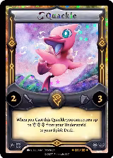 Quackle (Serialized) (/99) — card price