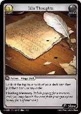 Idle Thoughts (028) — card price