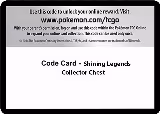 Code Card - Shining Legends Collector Chest — card price