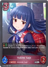 Yukimi Sajo (CSD02b-005EN) — card price