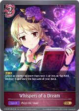 Whispers of a Dream (CP02-075EN), THE IDOLM@STER CINDERELLA GIRLS — Shadowverse card price