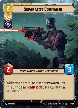 Separatist Commando (Hyperspace) (07/20), Twilight of the Republic: Weekly Play Promos — Star Wars card price
