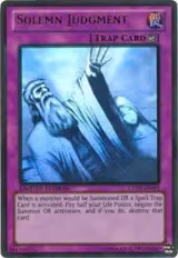 Solemn Judgment (GLD5-EN045), Gold Series: Haunted Mine — Yu-Gi-Oh! card price