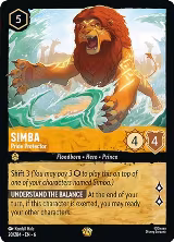 Simba - Pride Protector (20/204), Azurite Sea — Lorcana card price