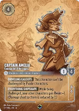 Captain Amelia - Commander of the Legacy (Enchanted) (221/204) — card price