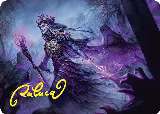 Zul Ashur, Lich Lord Art Card (10/54) (Gold-Stamped Signature) (10) — card price