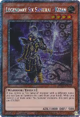 Legendary Six Samurai - Kizan (Platinum Secret Rare) (RA03-EN249), Quarter Century Bonanza — Yu-Gi-Oh! card price