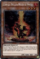 Burner, Dragon Ruler of Sparks (Platinum Secret Rare) (RA03-EN256), Quarter Century Bonanza — Yu-Gi-Oh! card price