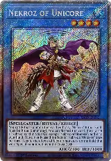 Nekroz of Unicore (Platinum Secret Rare) (RA03-EN262), Quarter Century Bonanza — Yu-Gi-Oh! card price